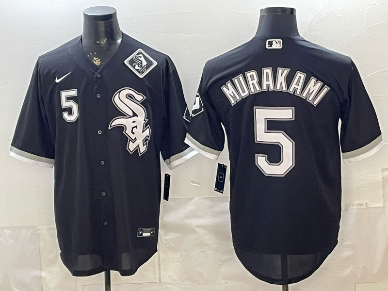 2026 Men Nike Chicago White Sox #5 Murakami black MLB Jersey 0522001